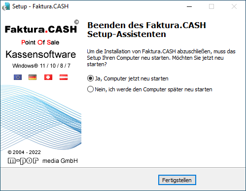 03.Setup Kassensoftware Assistent Finish und Neustart.png